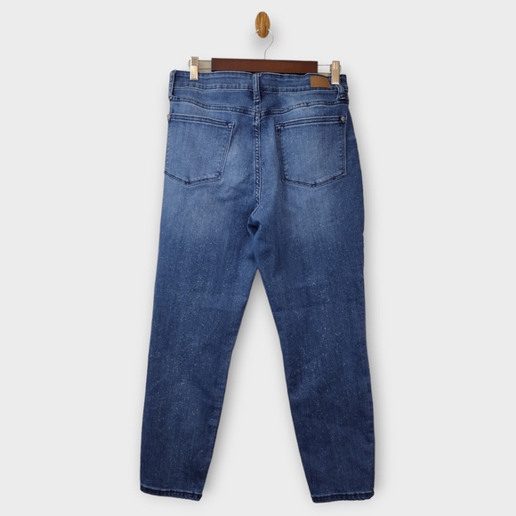 Judy Blue Jeans Women's 11/30 Bleach Splattered Mineral Wash Relaxed Fit Denim - Picture 2 of 14